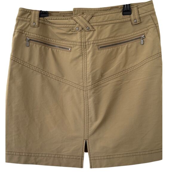 Athleta "Tear Away B4 U Play" Utility Style Khaki Skirt - Picture 2 of 5